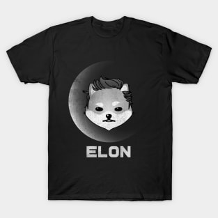 Vintage Dogelon Mars ELON Coin To The Moon Crypto Token Cryptocurrency Blockchain Wallet Birthday Gift For Men Women Kids T-Shirt